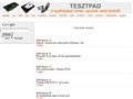 http://www.tesztpad.hu ismertető oldala